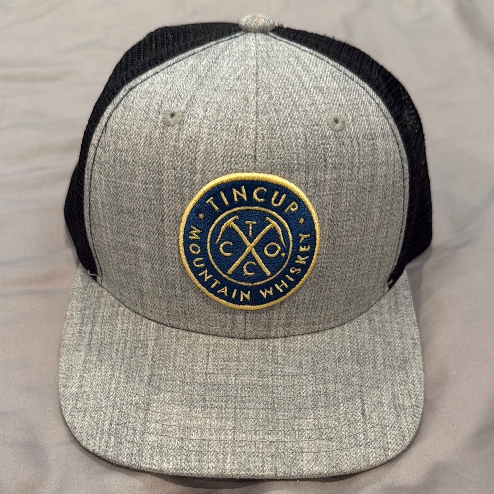 Tin Cup Whiskey Gray and Black Cap